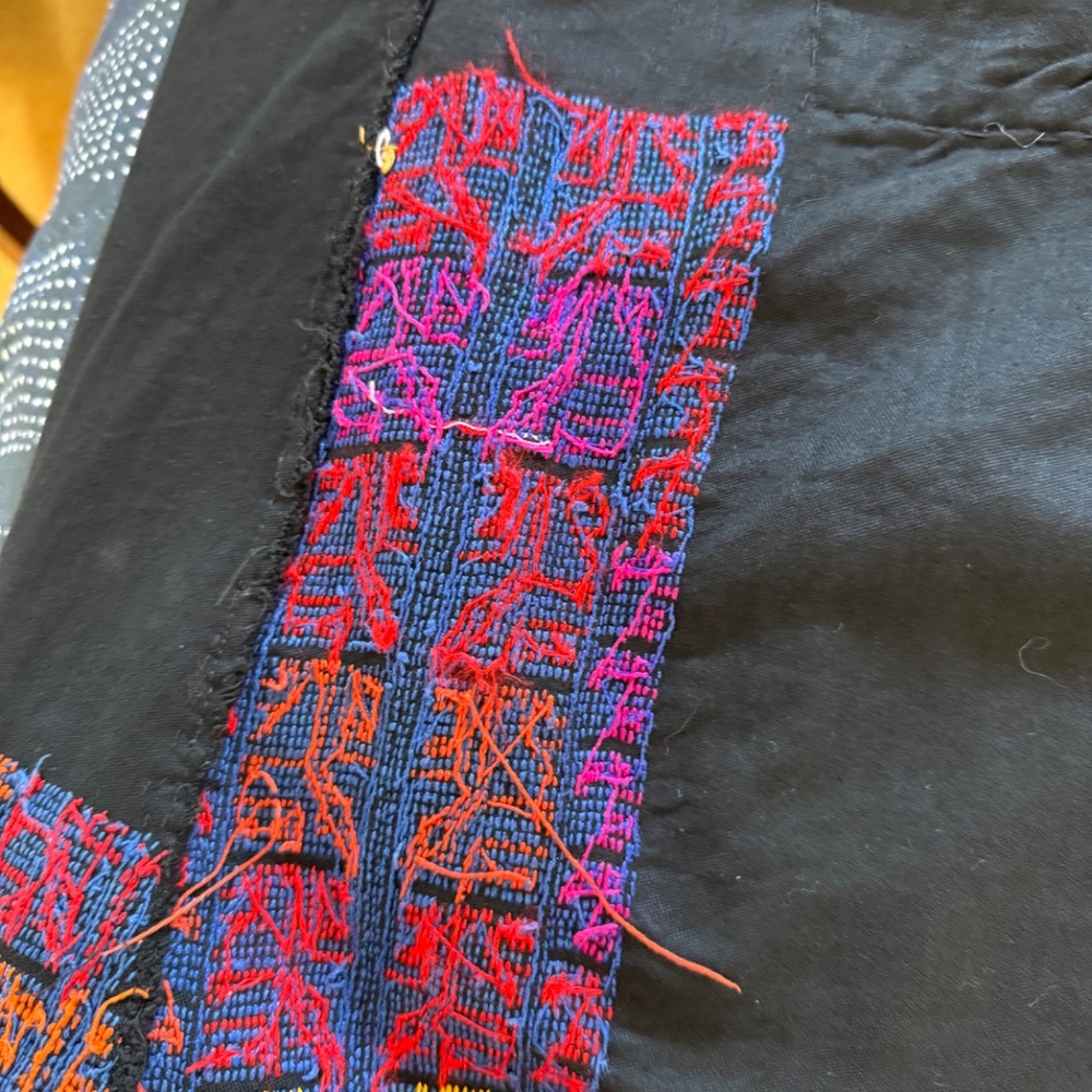 rare vintage Bedouin wedding/thobe dress, hand embroidery on cotton size XL - Picture 15 of 15